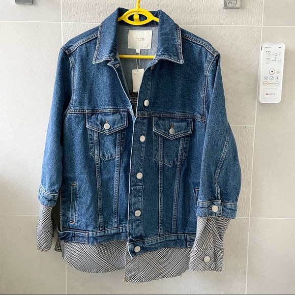 Maje DENIM TROMPE L’OEIL JACKET - Picture 8 of 16